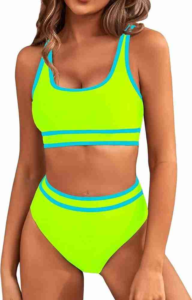 HAMMAD FASHION HMD_032_Light Green _S Solid Women Swimsuit - Buy HAMMAD  FASHION HMD_032_Light Green _S Solid Women Swimsuit Online at Best Prices  in India