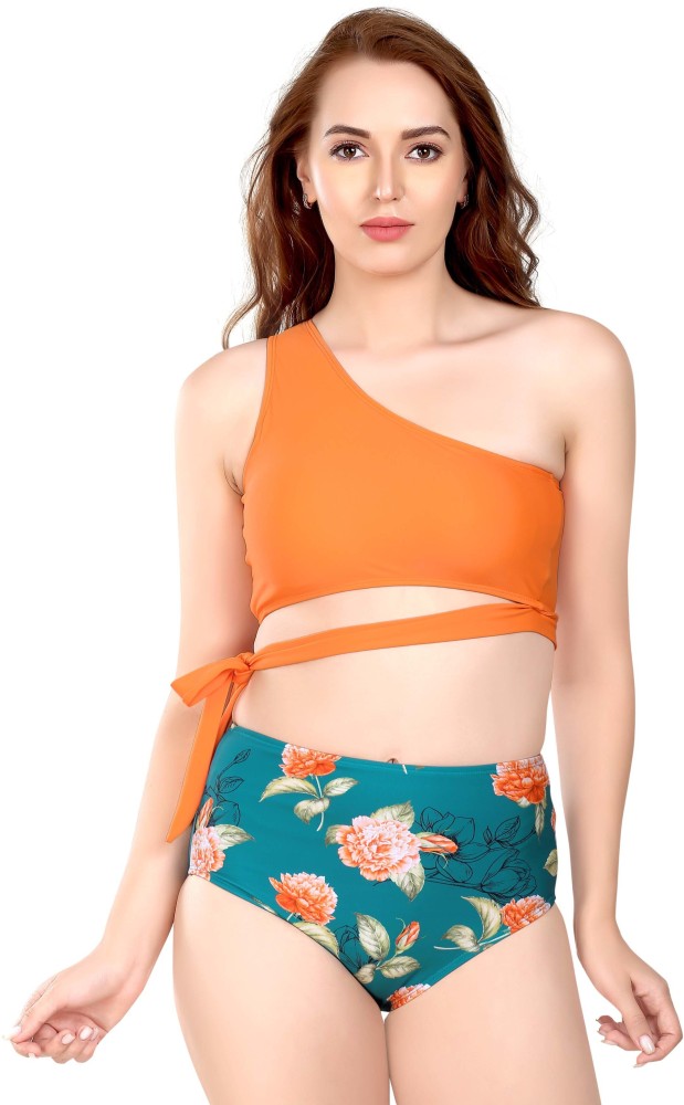Addery Two Piece : Buy Addery Sunrise Citrine Swimwear (Set of 2) Online
