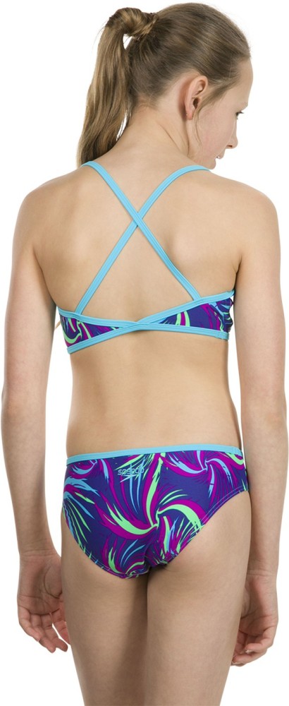 SPEEDO BKI BLUE BLUE Self Design Girls Swimsuit Buy SPEEDO BKI