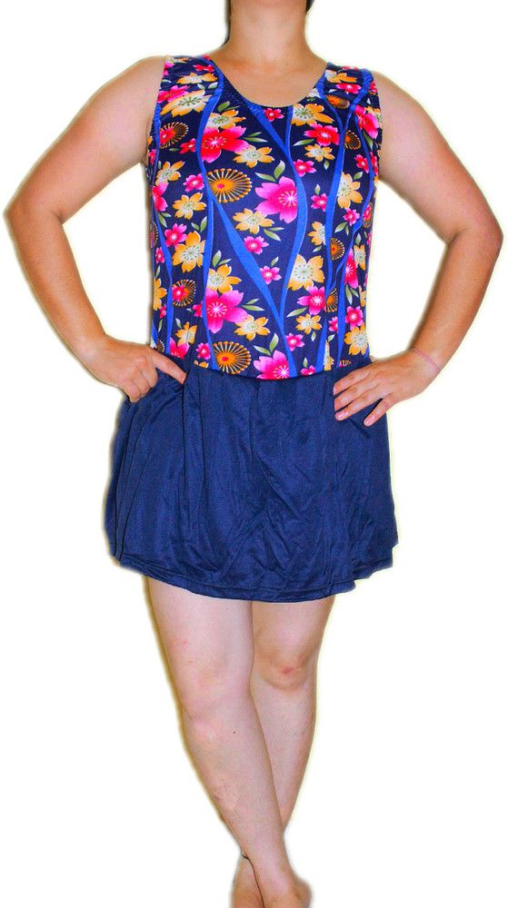 VIE SWIMMING COSTUME LADIES FROCK STYLE WITH ATTACHED SHORTS SWIM