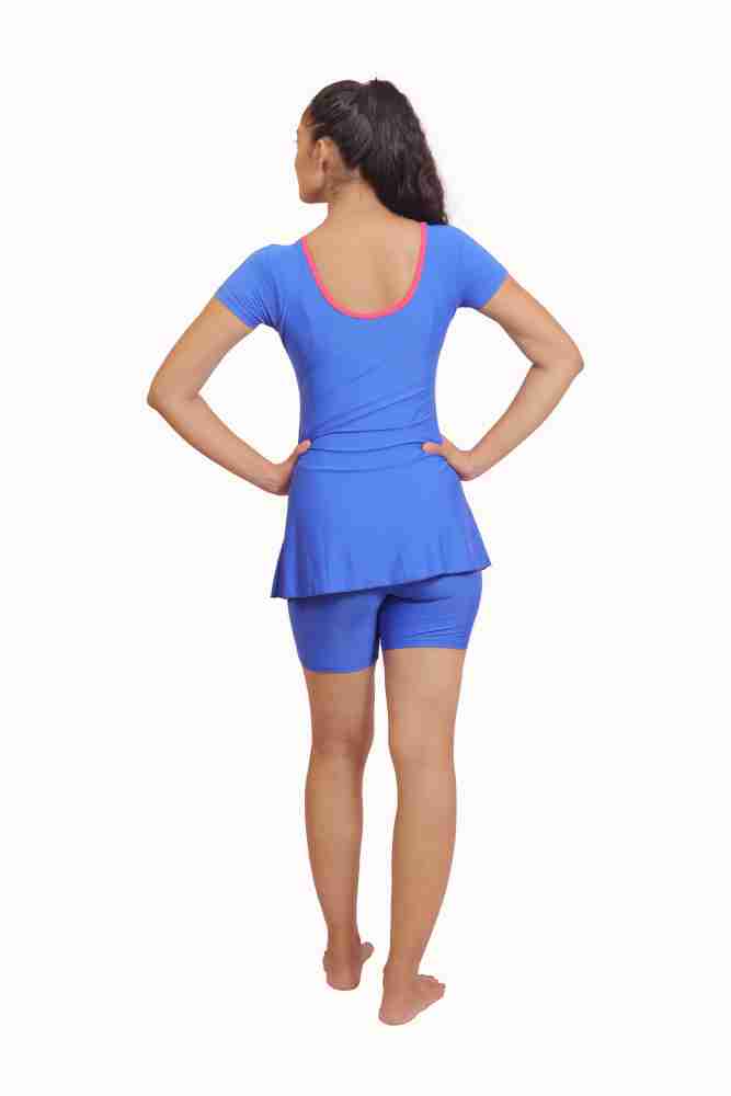 Buy AASHRAY Premium Swimming Costume for Girl's & Women's ! Half Sleeve Boy  Shorts ! 4 Way Stratchable Fabric with Pads ! Chlorine Resistant, UV  Protected