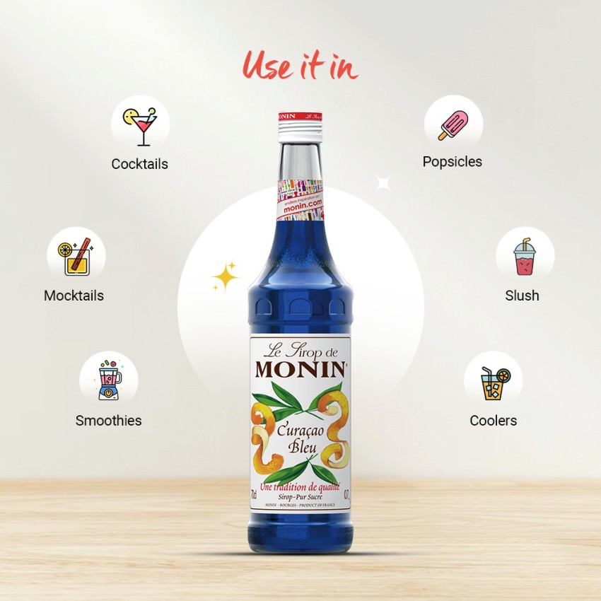 MONIN Blue Curacao Syrup (750 ml)