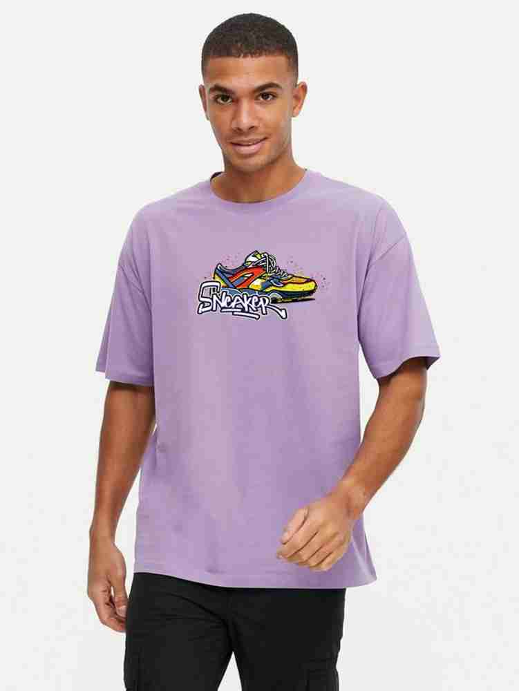 Dripculture Printed Men Round Neck Purple T-Shirt - Buy Dripculture Printed  Men Round Neck Purple T-Shirt Online at Best Prices in India