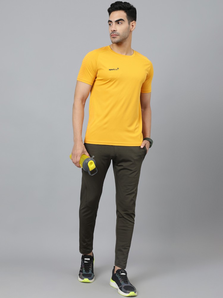 Printed T-shirt - Yellow/Sun rays - Men