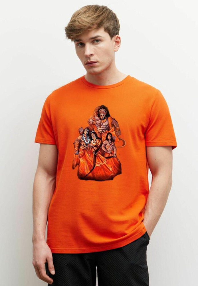 bhagwa color t shirt