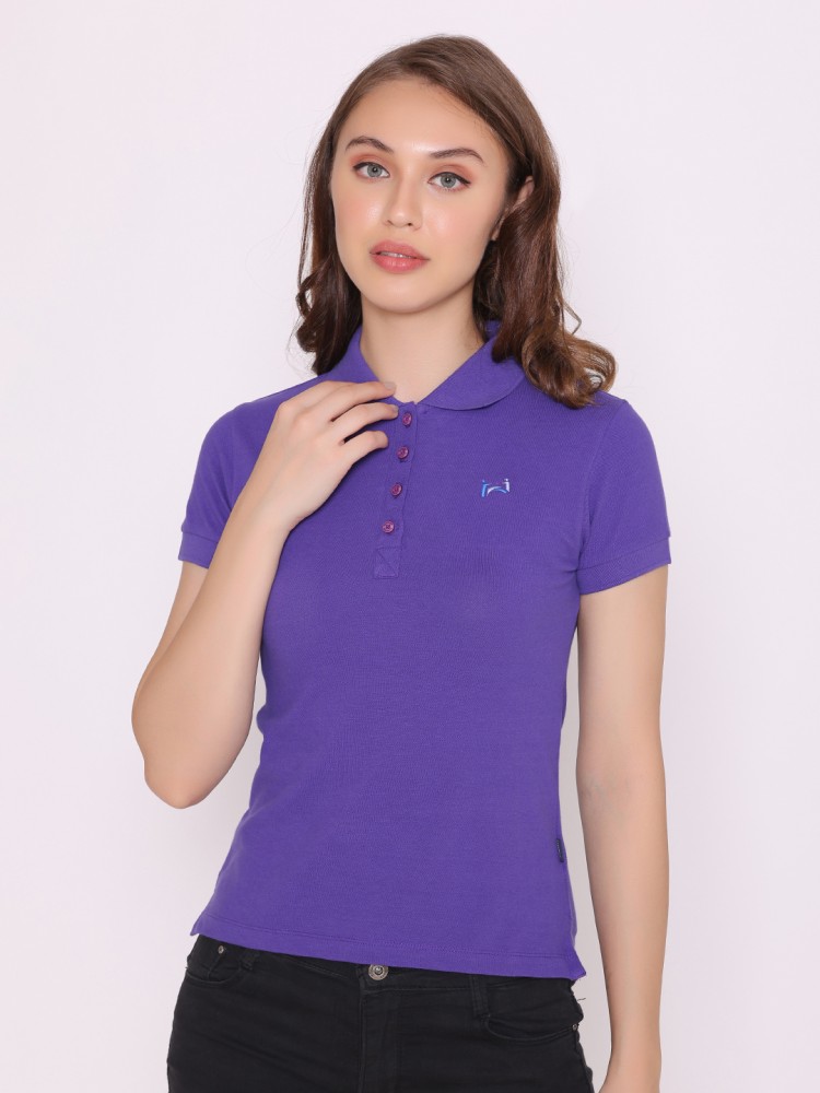 Dark purple polo shirts online