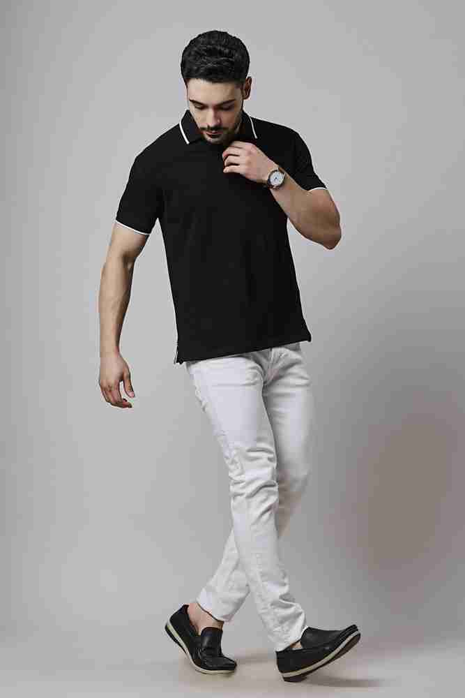 Yoroko Solid Men Polo Neck Black T Shirt Buy Yoroko Solid Men Polo Neck Black T Shirt Online at Best Prices in India Flipkart