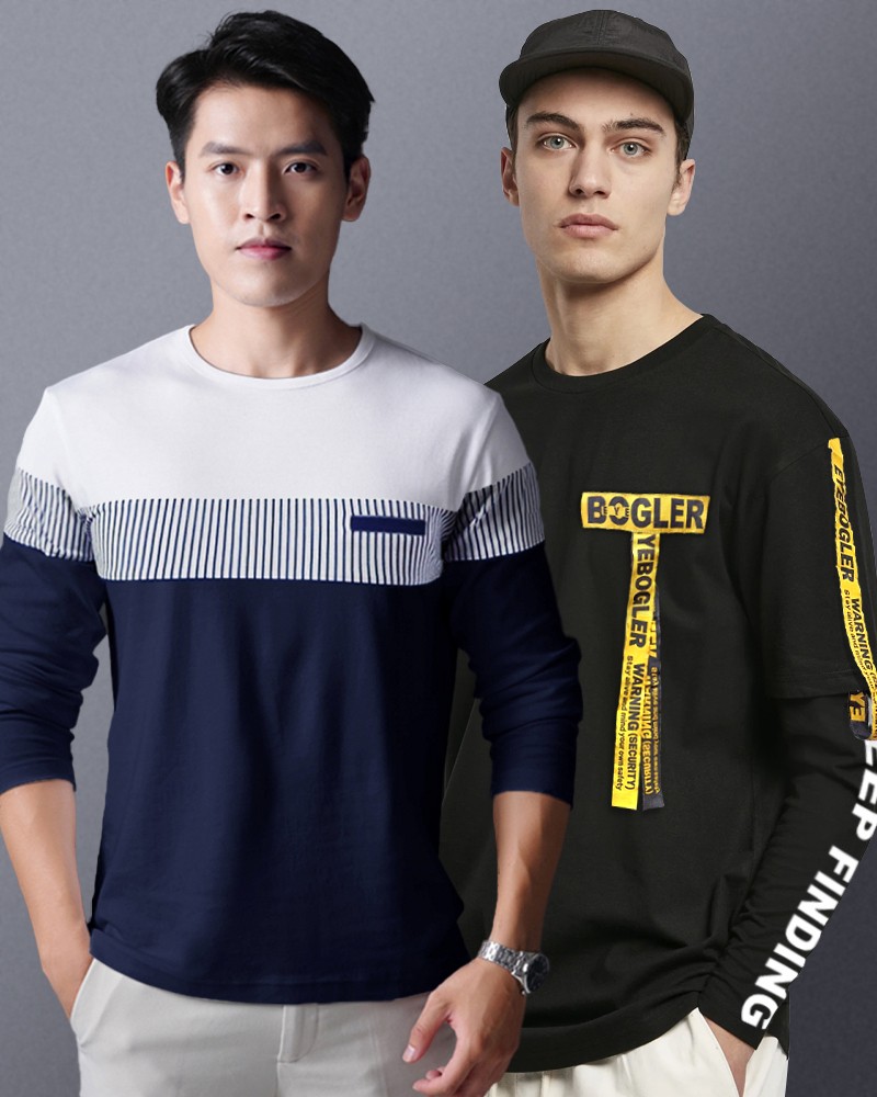Buy Black Tshirts for Men by EYEBOGLER Online