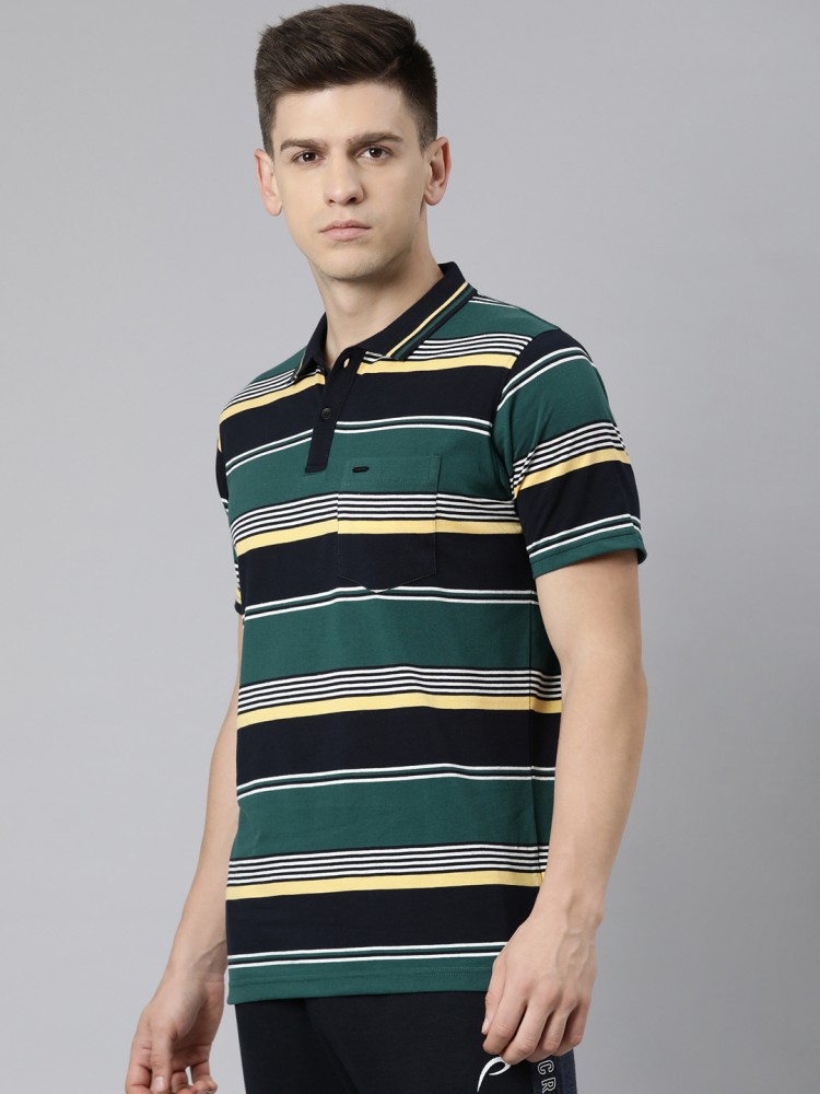 PROLINE Striped Men Polo Neck Green T Shirt Buy PROLINE Striped Men Polo Neck Green T Shirt Online at Best Prices in India Flipkart