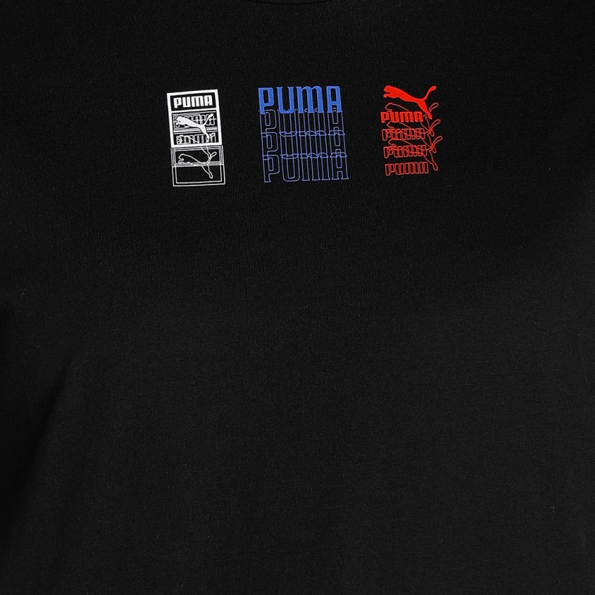 PUMA Printed Women High Neck Black T Shirt Buy PUMA Printed Women High Neck Black T Shirt Online at Best Prices in India Flipkart