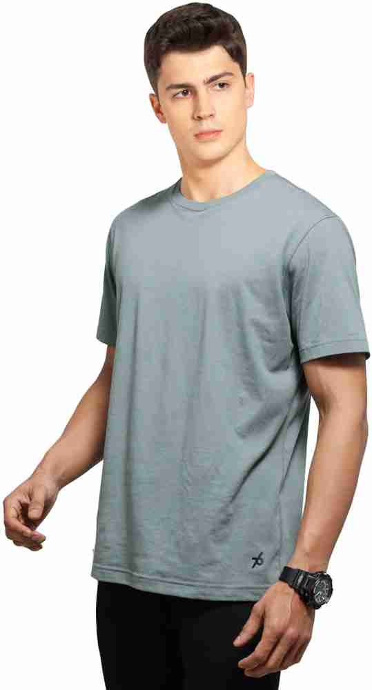 Buy Jockey Men Super Combed Cotton Rich Solid Round Neck Half Sleeve  T-Shirt Balsam Green Online