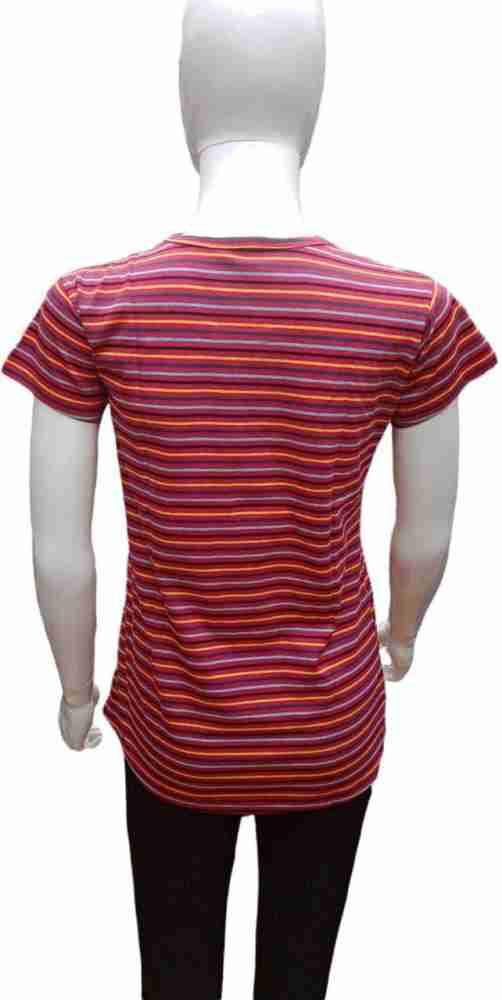 Buy Regular Fit Micro Waffle Striped Round-Neck T-Shirt Online at Best  Prices in India - JioMart.