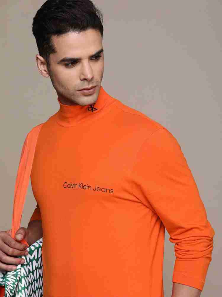 Orange calvin store klein jumper