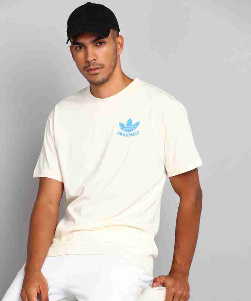 ADIDAS ORIGINALS Solid Men Round Neck White T Shirt Buy ADIDAS