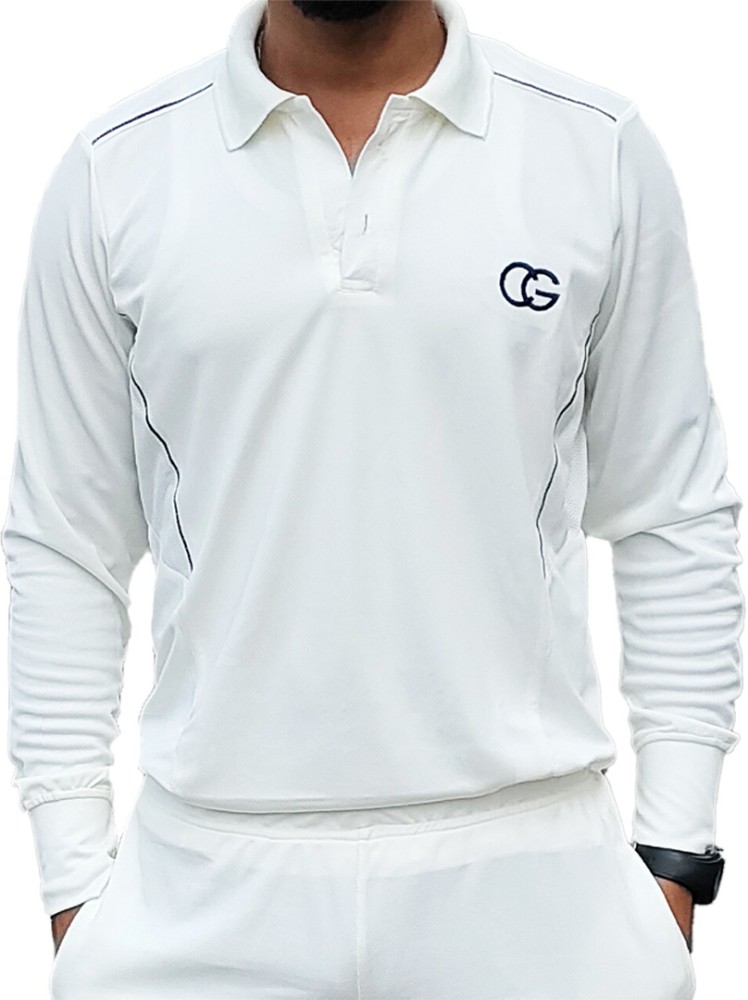 Buy AKIBA Premium Cricket White Half-Sleeve Polo t-Shirt/JERSEY