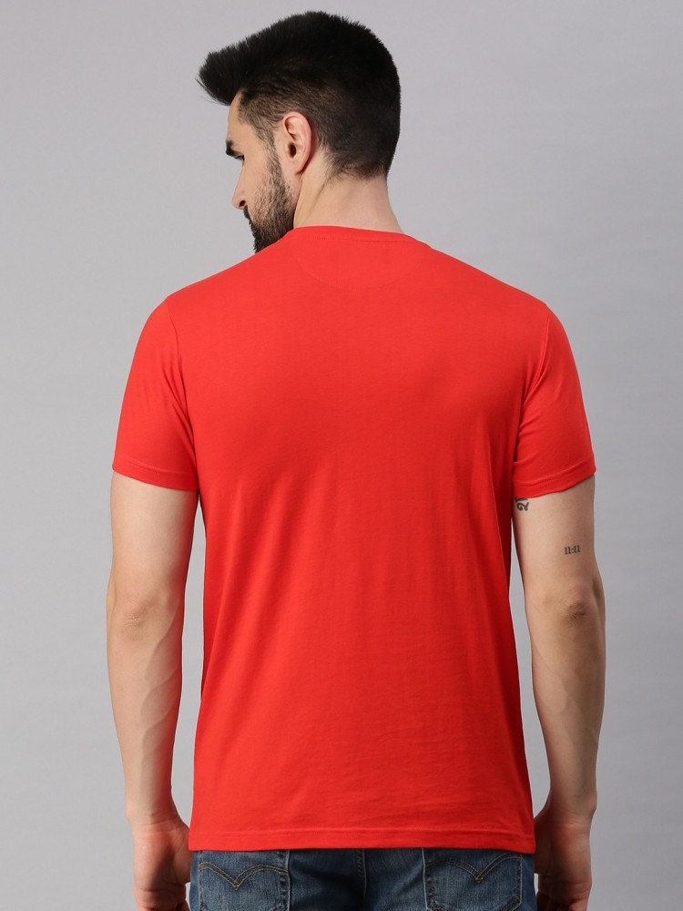 Ramraj Cotton Solid Men Round Neck Red, Grey T-Shirt - Buy Ramraj Cotton  Solid Men Round Neck Red, Grey T-Shirt Online at Best Prices in India