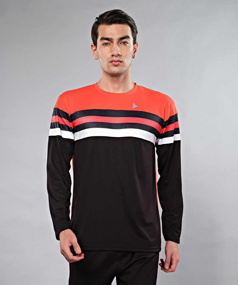 TEES SPORTS Geometric Print Men Round Neck Orange T Shirt Buy TEES SPORTS Geometric Print Men Round Neck Orange T Shirt Online at Best Prices in India Flipkart