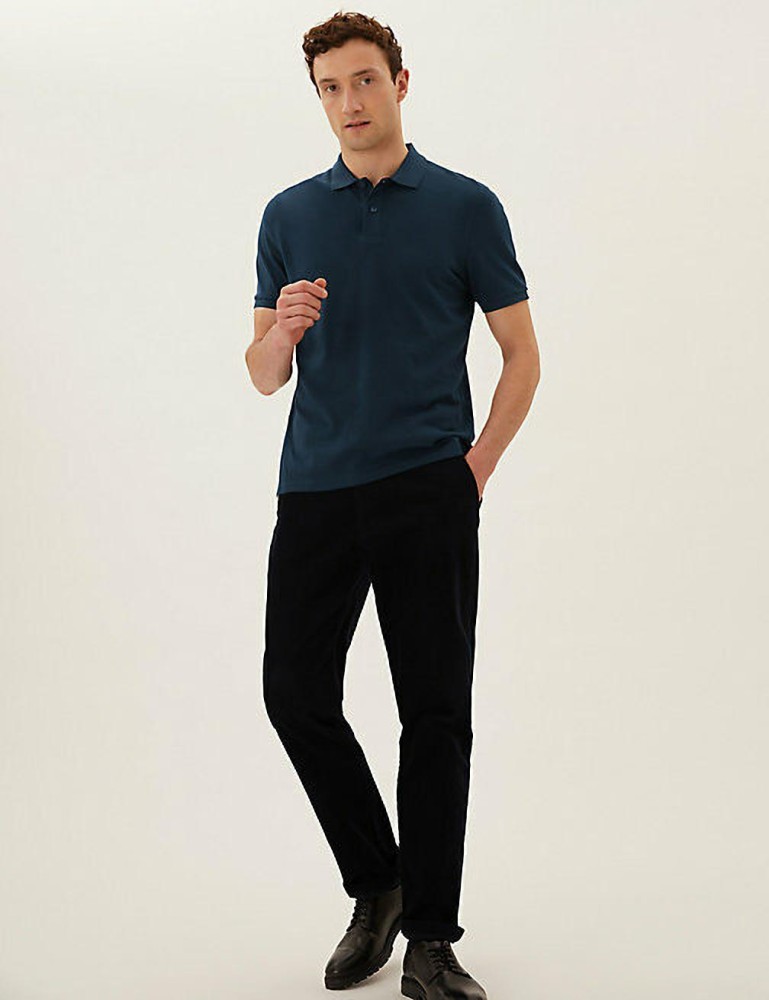 Blue polo cheap black jeans