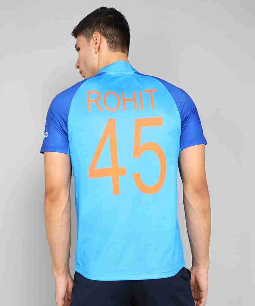 MPL Sports Printed Men Mandarin Collar Blue T Shirt Buy MPL