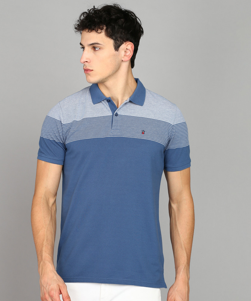 Louis Philippe Sport Striped Men Polo Neck Blue T Shirt Buy Louis Philippe Sport Striped Men Polo Neck Blue T Shirt Online at Best Prices in India Flipkart