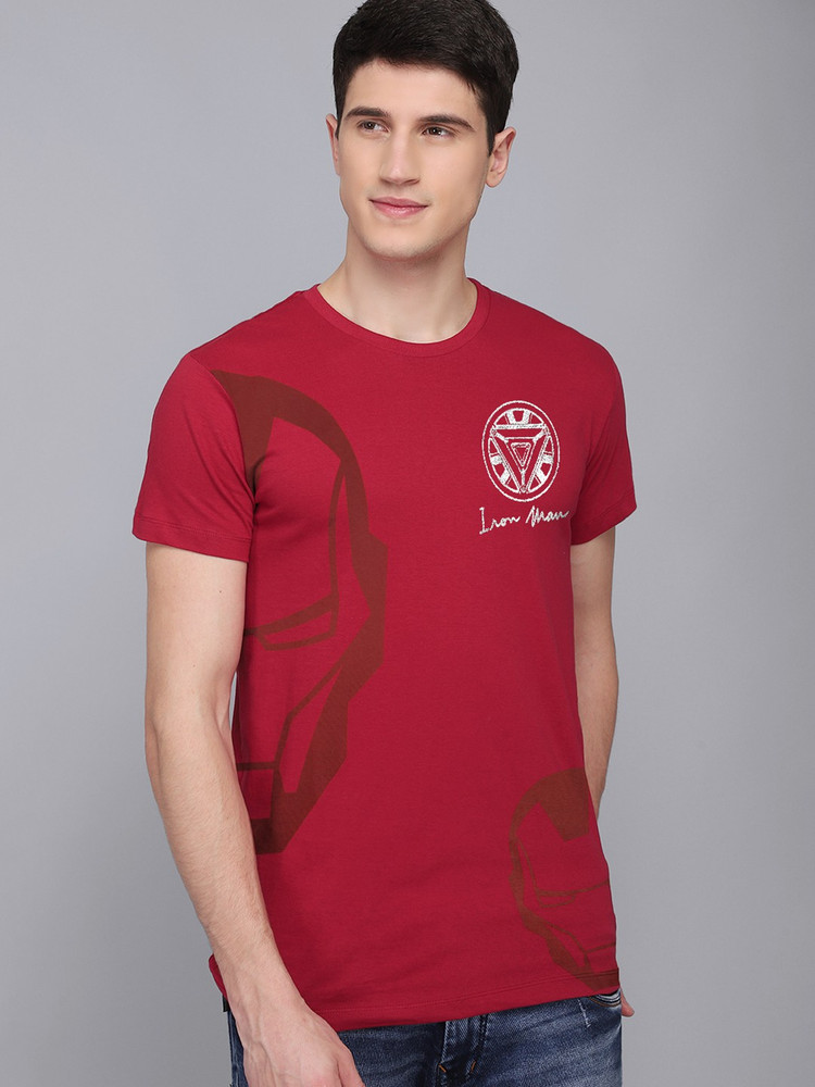Iron Man By Free Authority Graphic Print Men Round Neck Red T Shirt Buy Iron Man By Free Authority Graphic Print Men Round Neck Red T Shirt Online at Best Prices in India