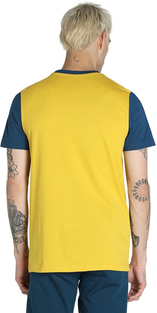 Puma one8 yellow t shirt hotsell