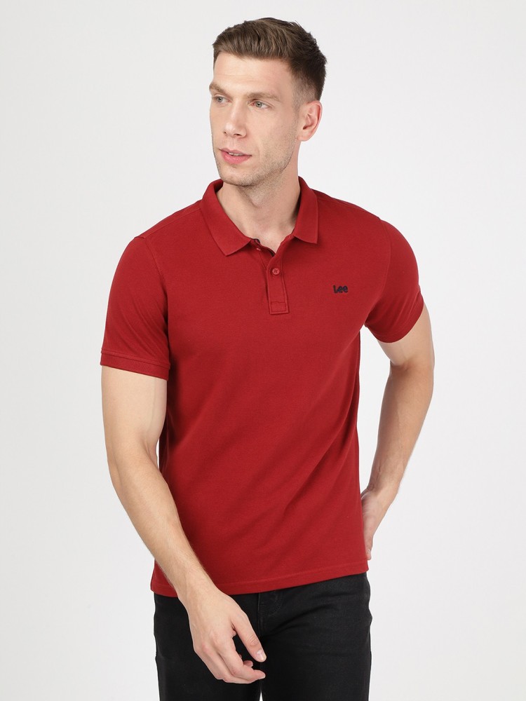 Lee Men's Polo Shirt - Red - XL