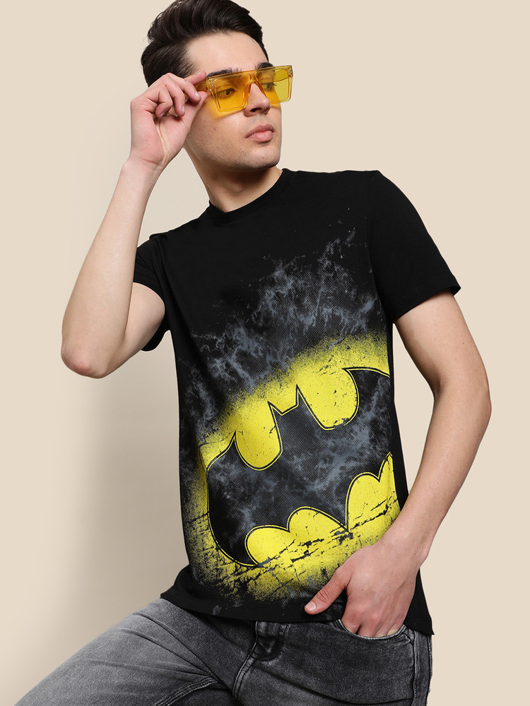 BATMAN By Free Authority Printed Men Round Neck Black T Shirt Buy BATMAN By Free Authority Printed Men Round Neck Black T Shirt Online at Best Prices in India Flipkart