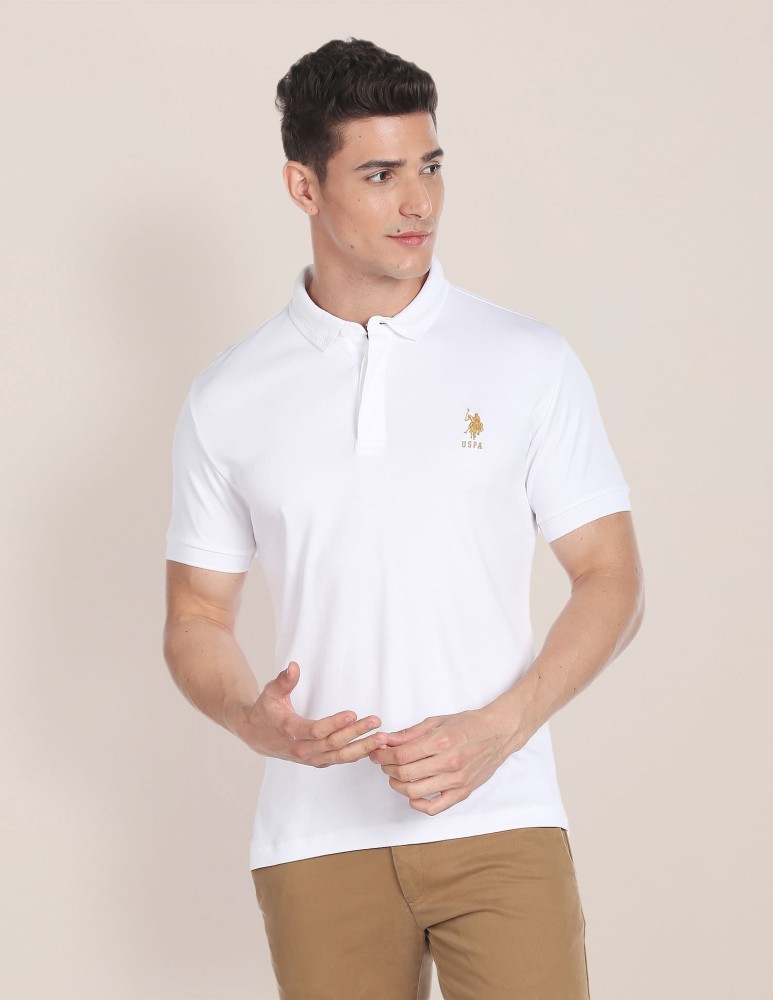 U.S. POLO ASSN. T-Shirts : Buy U.S. POLO ASSN. Mandarin Collar Luxury T- Shirt Online