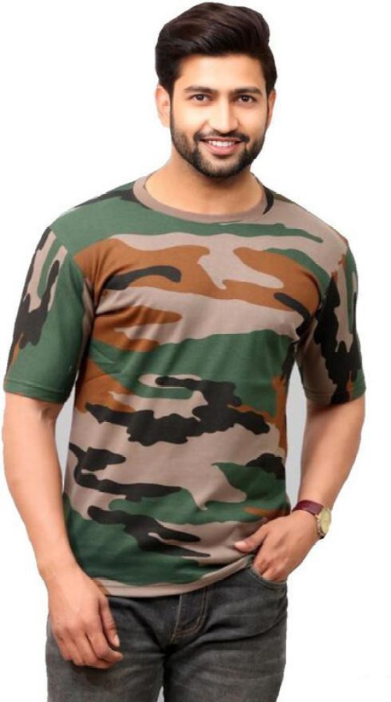 Flipkart army cheap t shirt