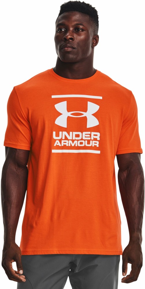 Orange under armour clearance t shirt