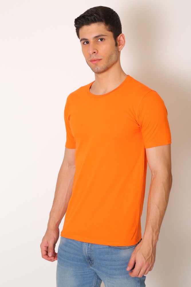 Orange colour outlet t shirt