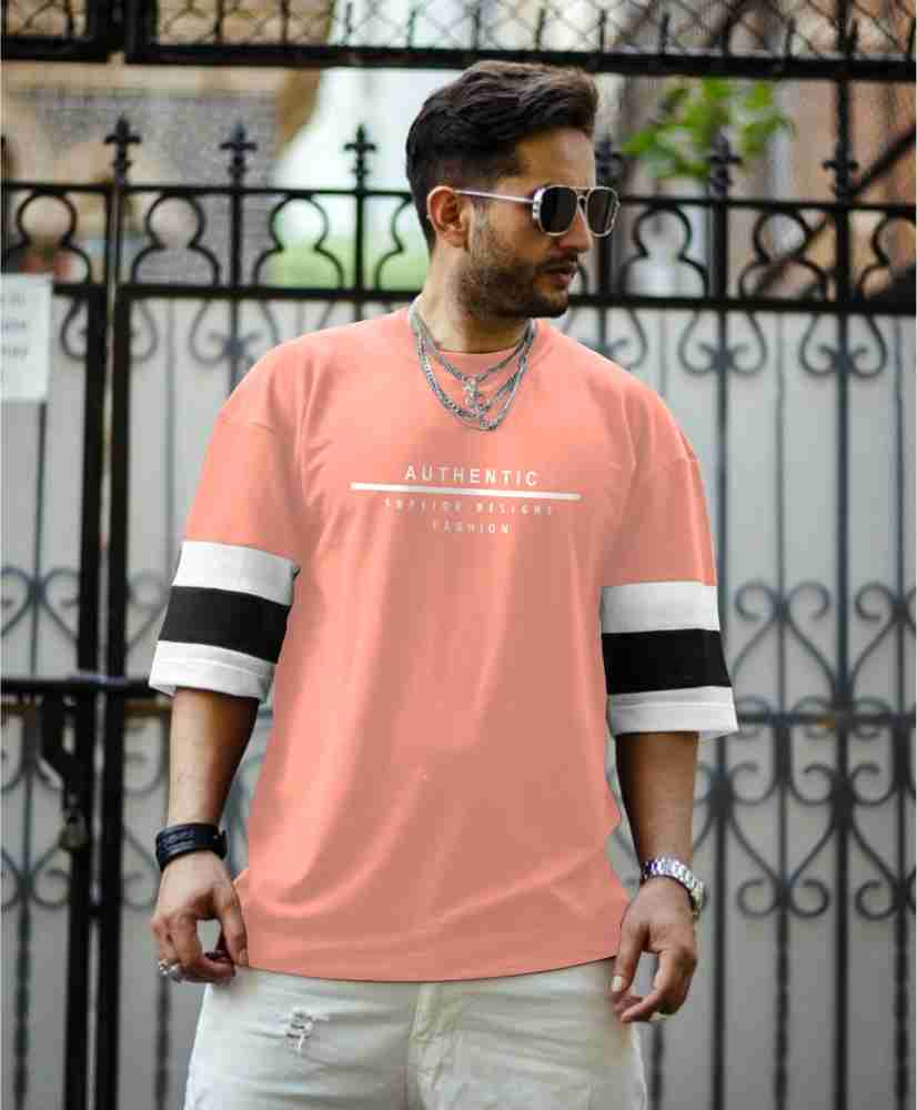 pink t shirt men's style