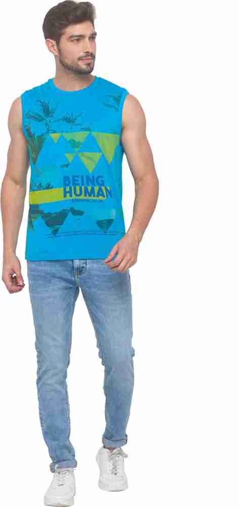 Being human shop sleeveless t shirt