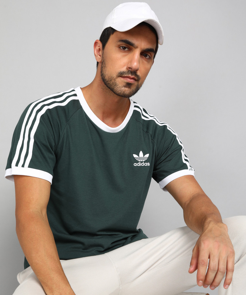 Adidas green t shirt hotsell mens