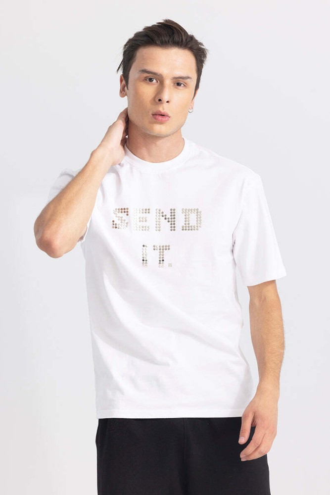 Snitch Printed Men Round Neck White T-Shirt - Buy Snitch Printed Men Round  Neck White T-Shirt Online at Best Prices in India