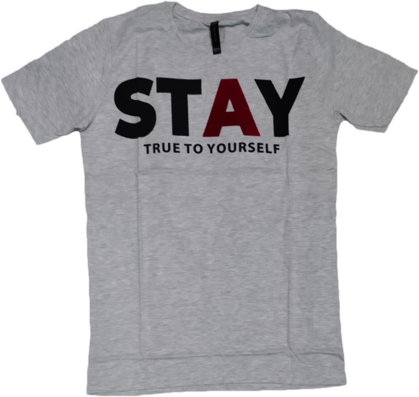 Selva Printed Men Round Neck Grey T-Shirt - Buy Selva Printed Men 