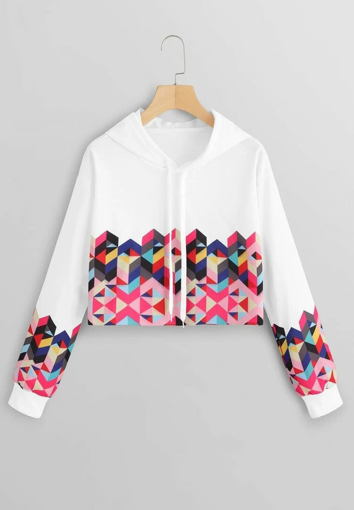 Force Printed Women Hooded Neck White Pink T Shirt Buy Force