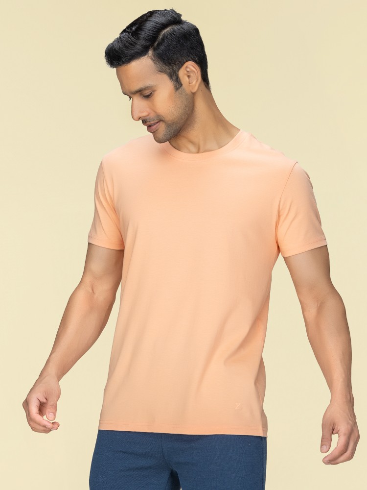 XYXX Solid Men Crew Neck Orange T-Shirt - Buy XYXX Solid Men Crew Neck  Orange T-Shirt Online at Best Prices in India