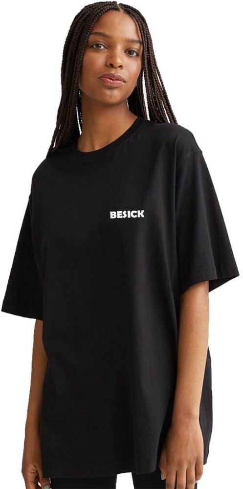 Besick Graphic Print Women Round Neck Black T Shirt Buy Besick Graphic Print Women Round Neck Black T Shirt Online at Best Prices in India Flipkart