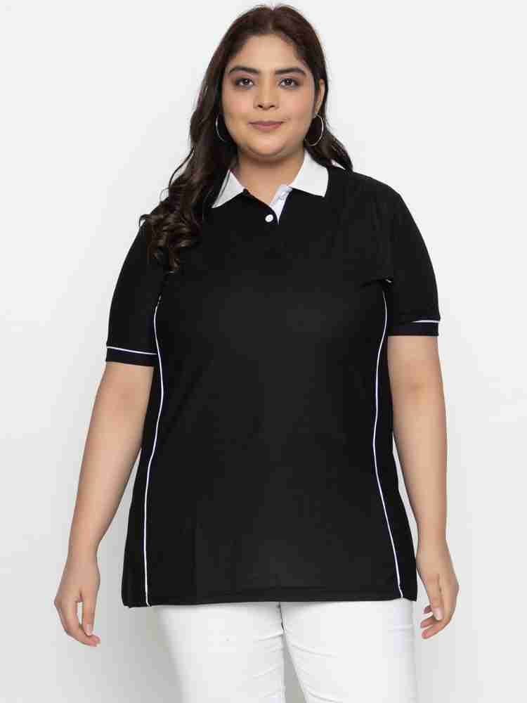 Black plus clearance size polo shirt