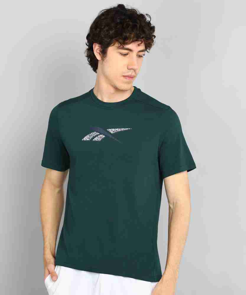 Reebok Men's T-Shirt - Green - L