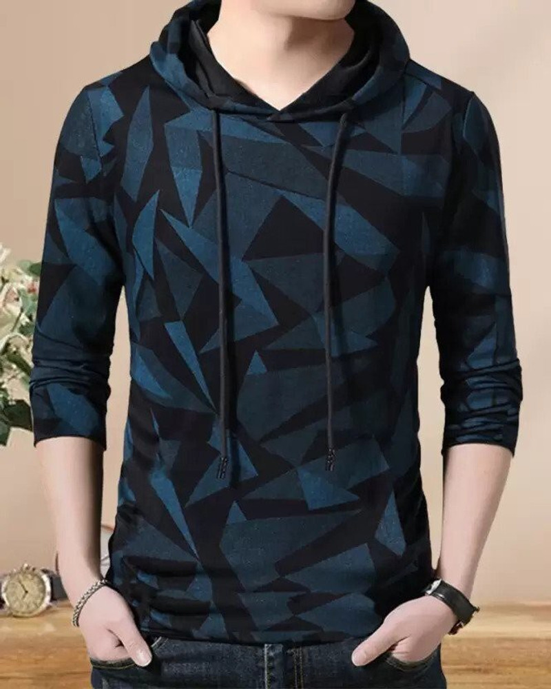 Try This Solid Men Hooded Neck Light Blue T-Shirt - Buy Try This Solid Men  Hooded Neck Light Blue T-Shirt Online at Best Prices in India | Flipkart.com