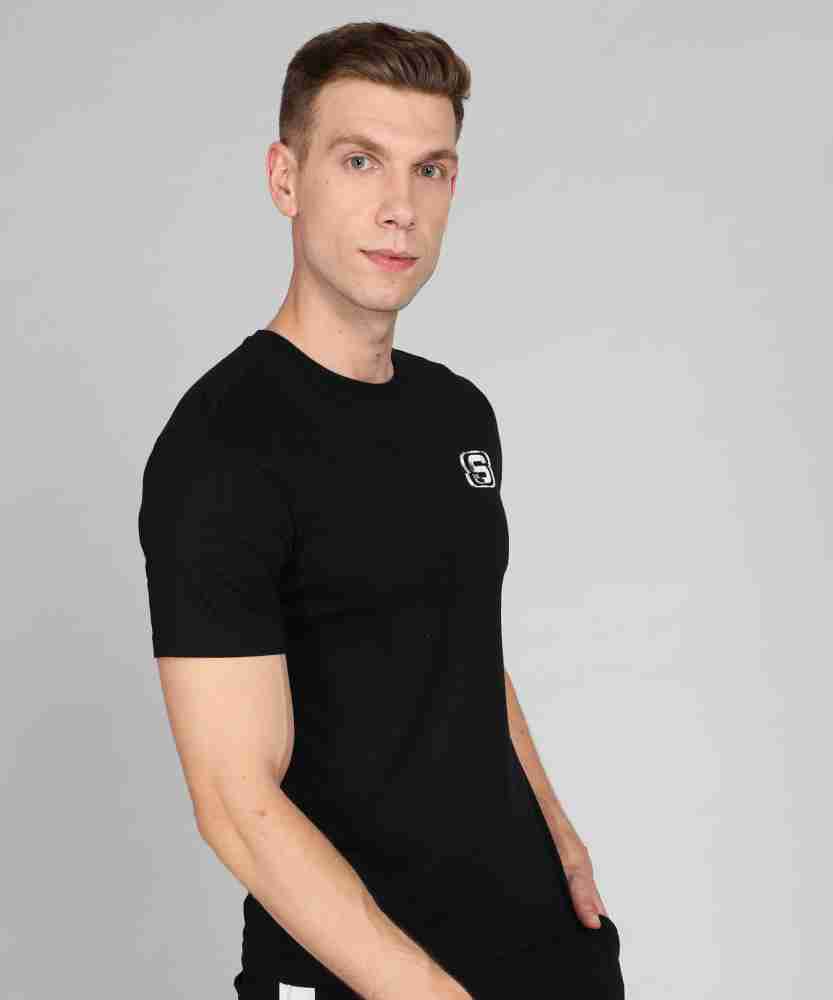 Skechers Printed Men Round Neck Black T-Shirt - Buy Skechers