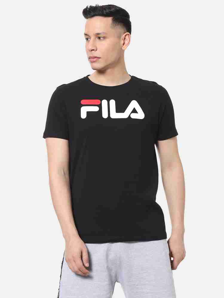 FILA Printed Men Round Neck Black T Shirt Buy FILA Printed Men Round Neck Black T Shirt Online at Best Prices in India Flipkart