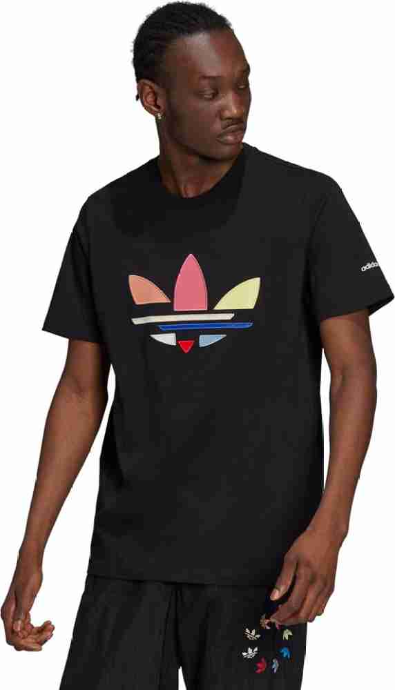 ADIDAS Printed Couple Round Neck Black T Shirt Buy ADIDAS