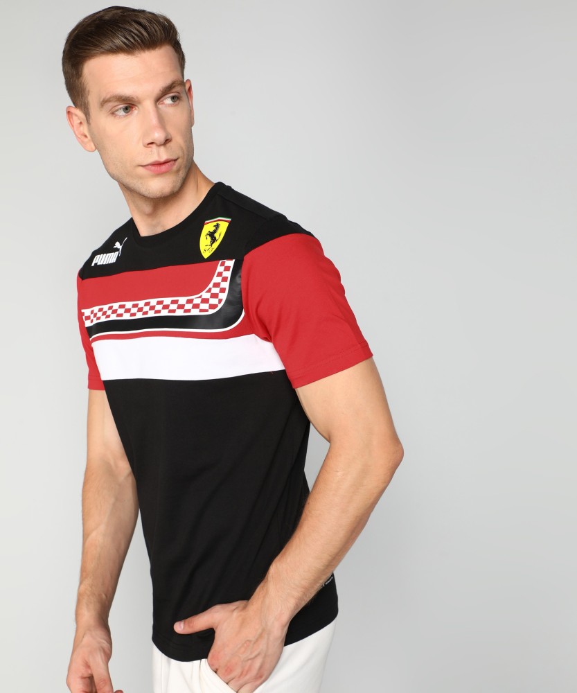 Scuderia Ferrari Men's Puma Graphic T-Shirt-Red/Black