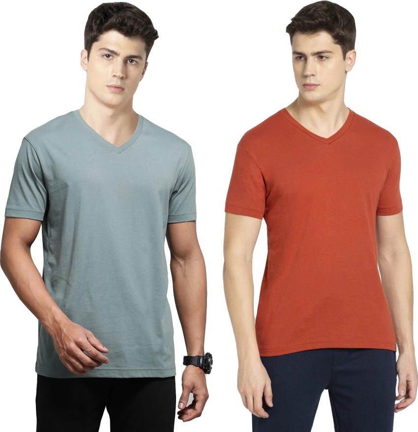 Buy Jockey Men Super Combed Cotton Rich Solid Round Neck Half Sleeve  T-Shirt Balsam Green Online