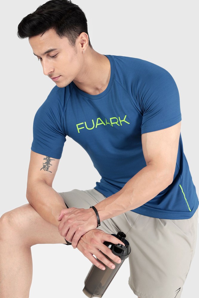 Buy Fuaark Essence Sports and Gym Tshirt Black Online at Best