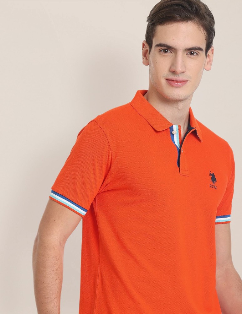 Us polo clearance orange t shirt